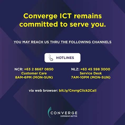converge hotline ncr.